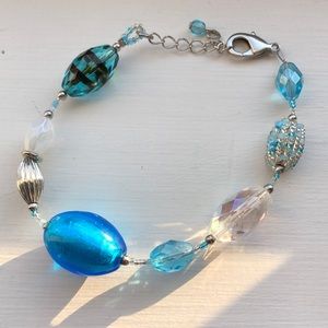 Venetian Glass Bead Bracelet